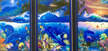 Beyond the Reef Triptych 2000 Limited Edition Print - Christian Riese Lassen Beyond the Reef Triptych 2000 Limited Edition Print - Christian Riese Lassen