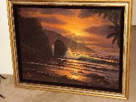 Untitled (Maui Sunset) 1981 32x38 Original Painting by Christian Riese Lassen - 2
