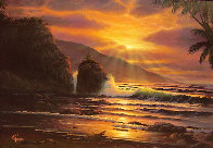 Untitled (Maui Sunset) 1981 32x38 Original Painting by Christian Riese Lassen - 0 Untitled (Maui Sunset) 1981 32x38 Original Painting by Christian Riese Lassen - 0