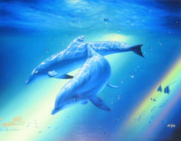 Dolphins of the Rainbow AP Limited Edition Print - Christian Riese Lassen Dolphins of the Rainbow AP Limited Edition Print - Christian Riese Lassen