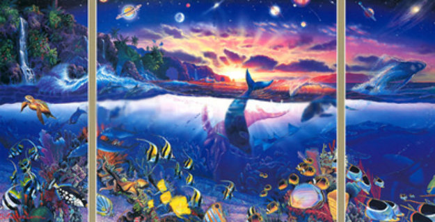Mystic Places Triptych 1990 Limited Edition Print by Christian Riese Lassen Mystic Places Triptych 1990 Limited Edition Print by Christian Riese Lassen