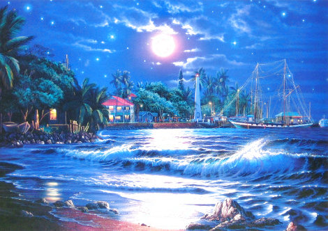 Lahaina Starlight 1993 - Huge - Maui, Hawaii Limited Edition Print - Christian Riese Lassen
