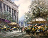 Flower Market 1990 32x40 Huge Original Painting by Pierre Latour - 0