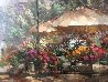 Flower Market 42x54 Original Painting by Pierre Latour - 4