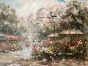 Untitled (Flower Market) 39x49 Original Painting by Pierre Latour - 0