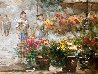 Untitled (Flower Market) 39x49 Original Painting by Pierre Latour - 3