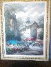 Untitled Street Scene 49x39 Original Painting by Pierre Latour - 1