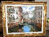 Venice Canal  40x50 - Huge - Italy Original Painting by Pierre Latour - 1