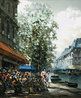 Parisian Flower Market 32x21 - France Original Painting by Pierre Latour - 0