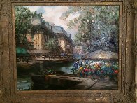 French Landscape 1990 36x26 Original Painting by Pierre Latour - 1 French Landscape 1990 36x26 Original Painting by Pierre Latour - 1