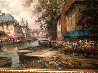 Flower Market 36x48 Huge Original Painting by Pierre Latour - 1