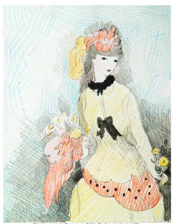 La Dame Jaune Limited Edition Print - Marie Laurencin La Dame Jaune Limited Edition Print - Marie Laurencin