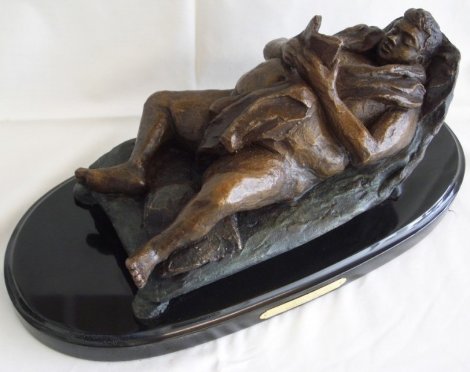Inner Strength Bronze Sculpture 17 in Sculpture - Laurie Smith