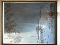 Blue Noir 1987 32x40 Original Painting by Lebadang - 1 Blue Noir 1987 32x40 Original Painting by Lebadang - 1