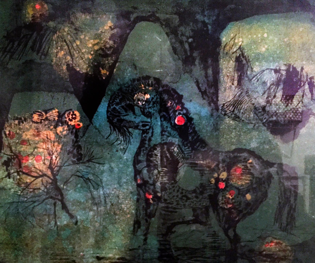 Le Chevaux 1970 Limited Edition Print by Lebadang Le Chevaux 1970 Limited Edition Print by Lebadang