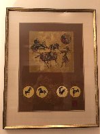 Golden Horses 1979 Limited Edition Print by Lebadang - 2 Golden Horses 1979 Limited Edition Print by Lebadang - 2