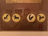 Golden Horses 1979 Limited Edition Print by Lebadang - 3 Golden Horses 1979 Limited Edition Print by Lebadang - 3