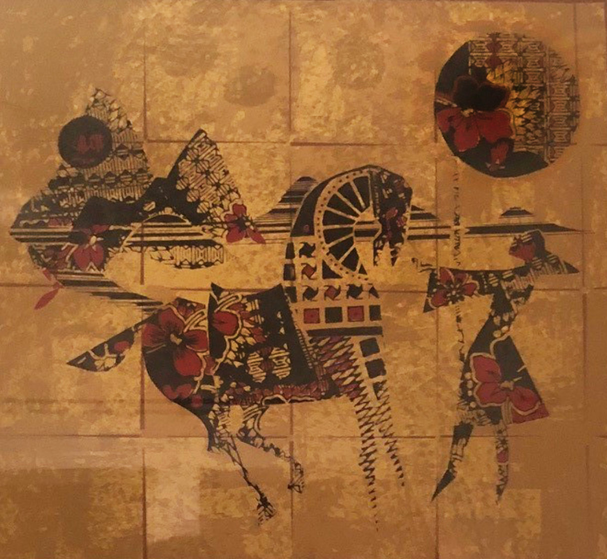 Golden Horses 1979 Limited Edition Print by Lebadang Golden Horses 1979 Limited Edition Print by Lebadang