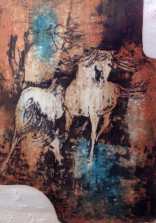 Horses In The Wind with Embossing Limited Edition Print -  Lebadang