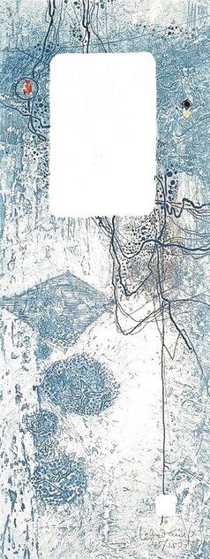 Blue Solitude - Signed Twice Limited Edition Print by Lebadang Blue Solitude - Signed Twice Limited Edition Print by Lebadang