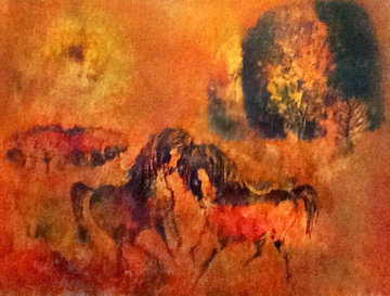 Mating Horses Limited Edition Print - Lebadang Mating Horses Limited Edition Print - Lebadang