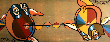 We All Come From Light 2014 30x66 Original Painting - David Le Batard Lebo We All Come From Light 2014 30x66 Original Painting - David Le Batard Lebo
