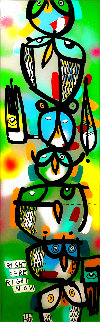 Through the Looking Glass Series Unique 2018 43x16 Original Painting - David Le Batard Lebo Through the Looking Glass Series Unique 2018 43x16 Original Painting - David Le Batard Lebo