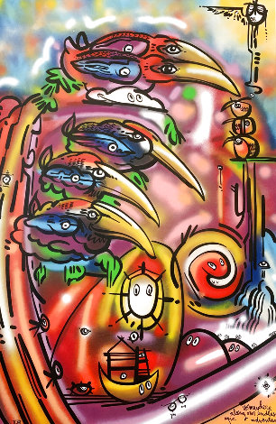 Somewhere Along Our Endless Epic Adventure 2018 72x48 Huge - Mural Size Original Painting - David Le Batard Lebo