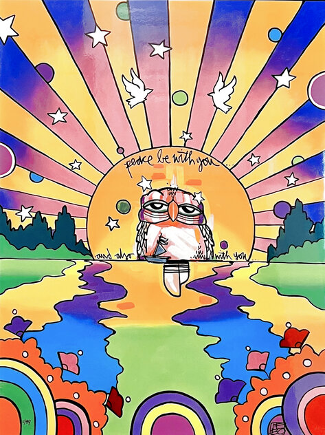 Peace Be With You 2022 - Homage to Peter Max Limited Edition Print by David Le Batard Lebo