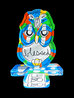 Blessed Owl Mixed Media Unique Glass  Sculpture 2017 13 in Sculpture by David Le Batard Lebo - 0
