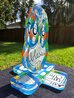 Blessed Owl Mixed Media Unique Glass  Sculpture 2017 13 in Sculpture by David Le Batard Lebo - 3