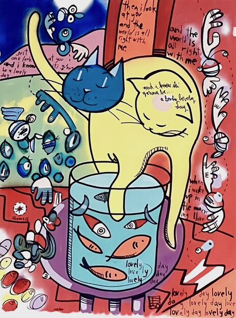 Lovely Day 2022 Caldograph on Wood Limited Edition Print - David Le Batard Lebo