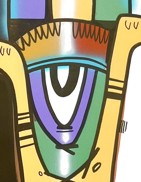 Guide and Protect 2017 56x20 Acrylic on Canvas - Huge Original Painting by David Le Batard Lebo