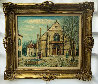 Old Gothic Church in France 1972 29x33 Original Painting by Alois Lecoque - 1