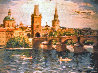 Paris Church Steeples 1968 20x24 Original Painting by Alois Lecoque - 0