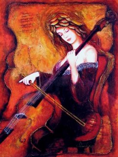 Cello Rhapsody And Soaring Scales, Set of 2 Prints 2000 Limited Edition Print - Charles Lee Cello Rhapsody And Soaring Scales, Set of 2 Prints 2000 Limited Edition Print - Charles Lee