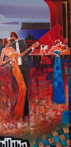 Calypso Beat II 2006 60x36 - Huge Mural Size Original Painting - Charles Lee