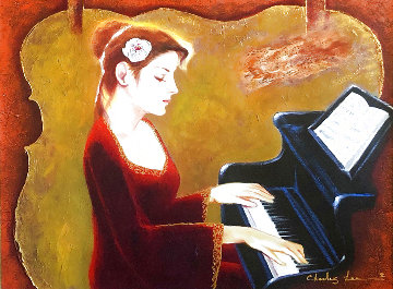 Love of Music 2012 35x41 Huge Original Painting - Charles Lee Love of Music 2012 35x41 Huge Original Painting - Charles Lee