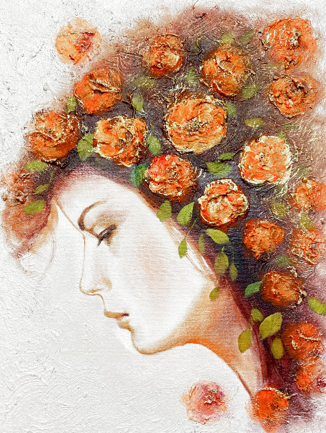 Summer Beauty 2013 30x26 Original Painting by Charles Lee