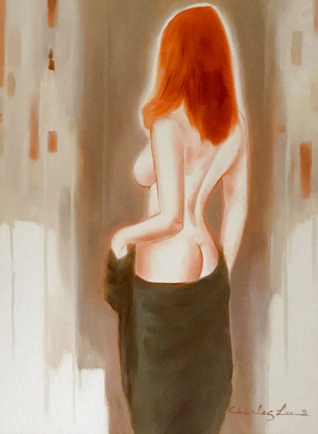 Changing Room 2016 34x28 Original Painting by Charles Lee