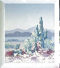 Southwestern Desert Landscape 17x14 - Coachella, California Original Painting by Charles Lee - 1