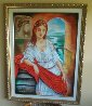 Untitled Portrait of a Young Woman With Red Sash 46x37 Original Painting by Charles Lee - 1 Untitled Portrait of a Young Woman With Red Sash 46x37 Original Painting by Charles Lee - 1