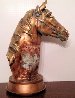 Noble Steed Painted Plaster Sculpture 2012 19 in Sculpture by Charles Lee - 0