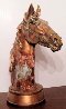 Noble Steed Painted Plaster Sculpture 2012 19 in Sculpture by Charles Lee - 3
