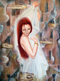 Untitled Portrait of a Woman 55x43 Original Painting - Charles Lee Untitled Portrait of a Woman 55x43 Original Painting - Charles Lee