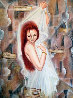 Untitled Portrait of a Woman 55x43 Huge Original Painting by Charles Lee - 0