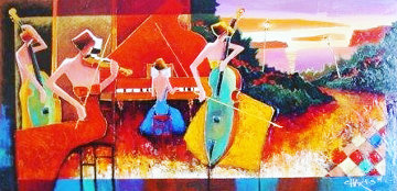 Mediterranean Melody 2006 36x60 Original Painting - Charles Lee Mediterranean Melody 2006 36x60 Original Painting - Charles Lee