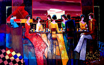 Few Good Friends 2008 57x39 Super Huge Original Painting - Charles Lee Few Good Friends 2008 57x39 Super Huge Original Painting - Charles Lee