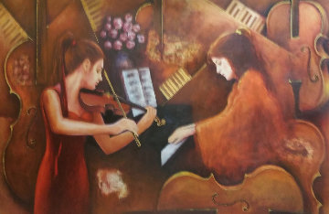 Sonata 2012 30x48 Original Painting - Charles Lee Sonata 2012 30x48 Original Painting - Charles Lee