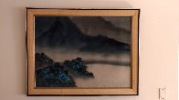 Remember a Rainy Day Watercolor 1980 40x28 Huge Watercolor by David Lee - 1 Remember a Rainy Day Watercolor 1980 40x28 Huge Watercolor by David Lee - 1
